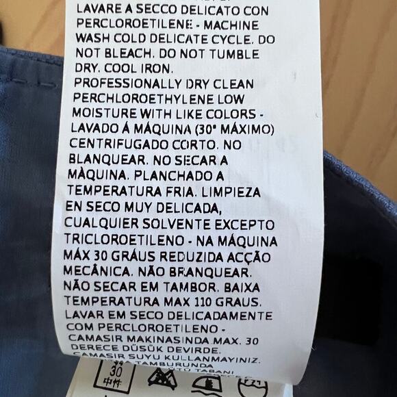 Weekend MaxMara Sheath Dress Blue Cotton Classic Fit Size 8 - Picture 11 of 12